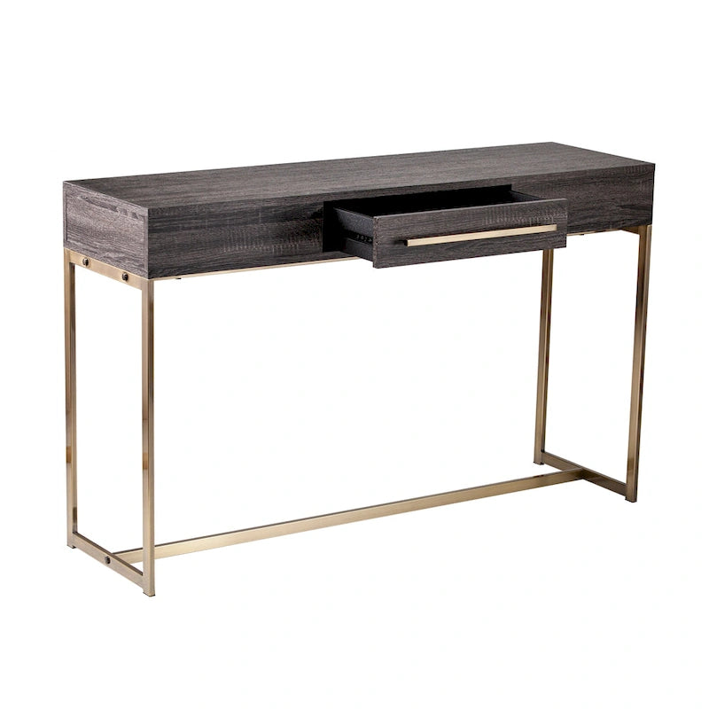 Konsolentisch aus Holz im Transitional-Stil mit Schublade