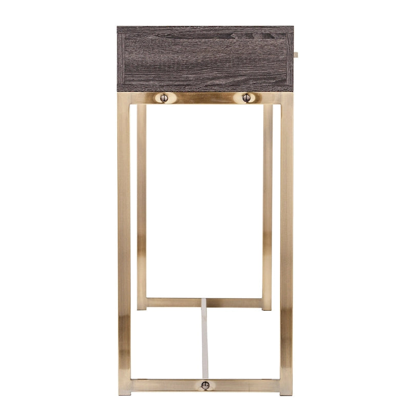 Konsolentisch aus Holz im Transitional-Stil mit Schublade