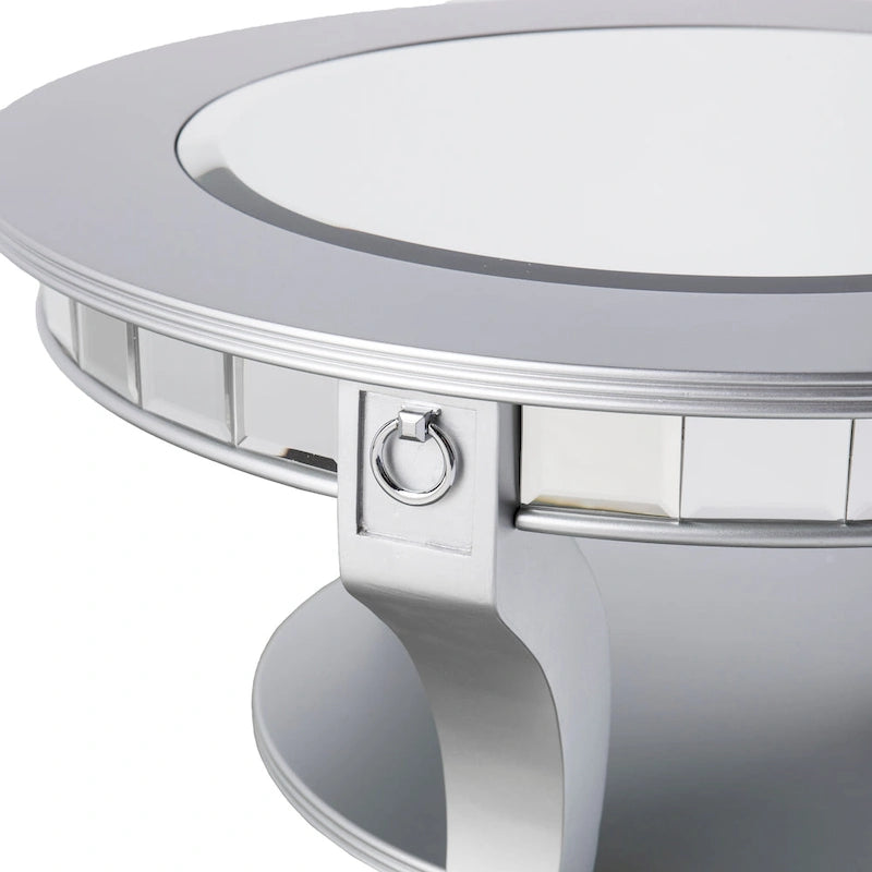 Round Mirrored Coffee Table