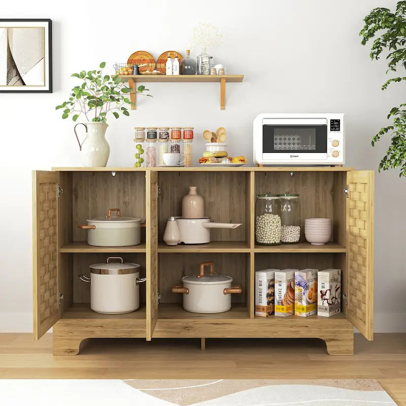 Buffetschrank für die Kaffeebar im Landhausstil mit Schublade und verstellbarem Regalboden