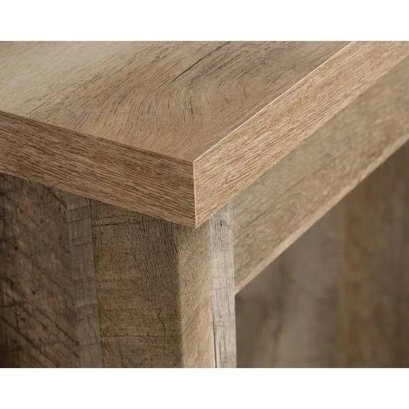 Scrivania rustica per ufficio domestico con 3 cassetti e vano per documenti — finitura rovere Lintel