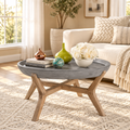 Gray Concrete Coffee Table New Background